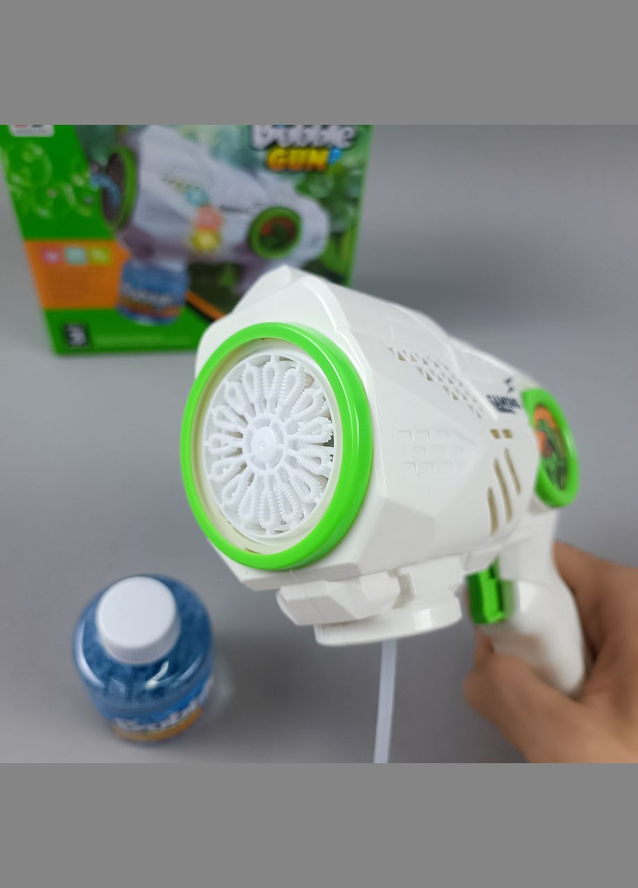 Пистолет с мыльными пузырями на батарейках YH 358-1, подсветка, генератор мыльных пузырей Limo Toy (362575261)