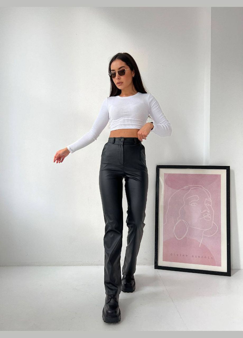 Жіночі штани з еко-шкіри Fashion (321973643)