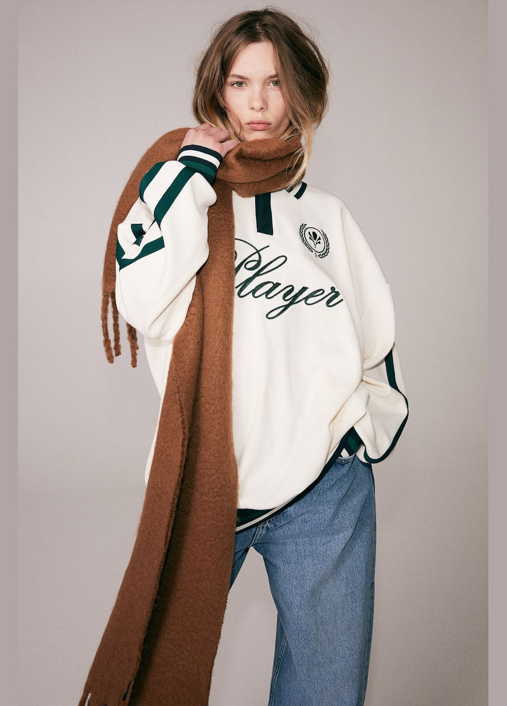 Реглан регби с вышитым гербом H&M (300934360)