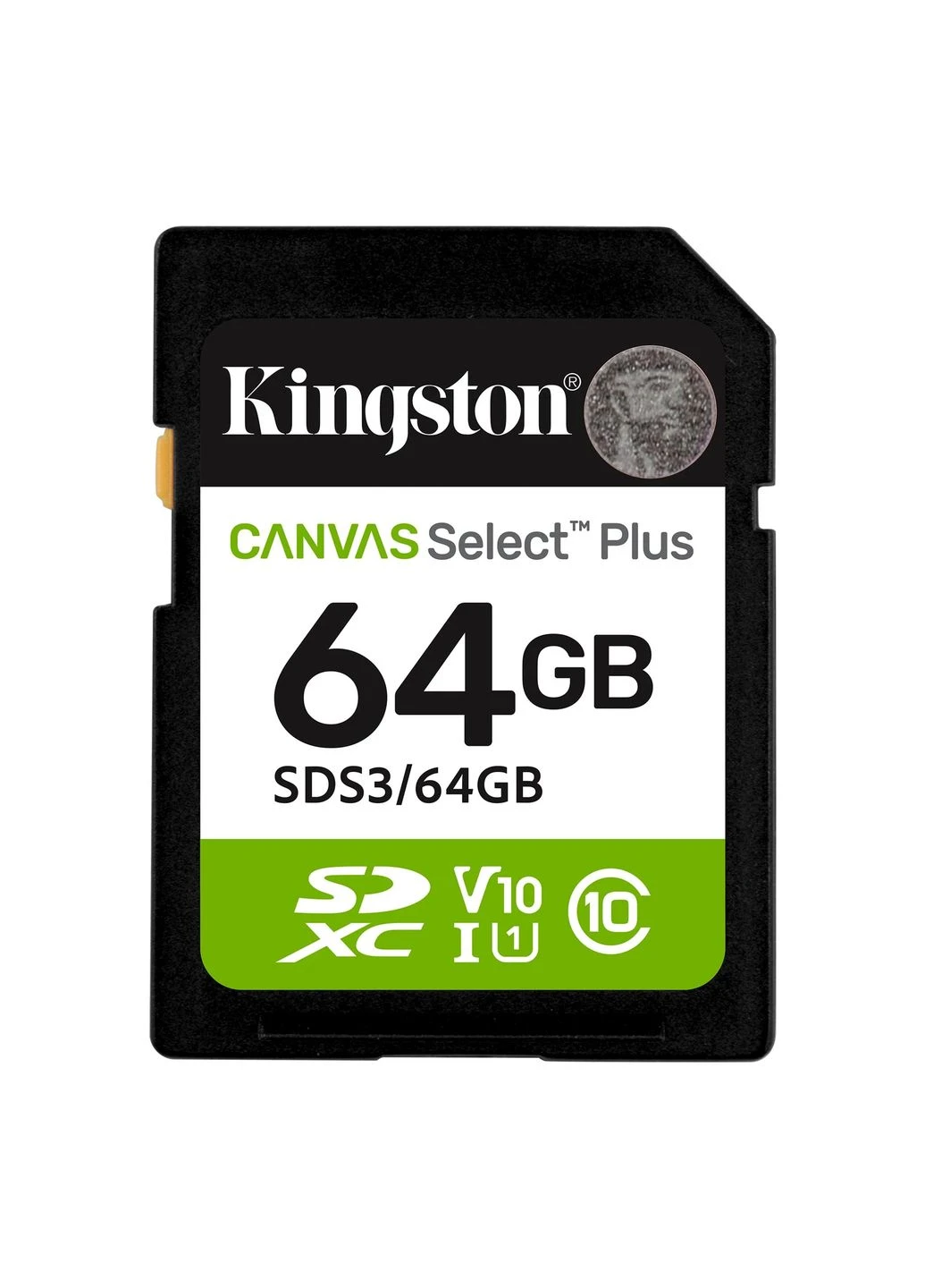 Карта пам`яті SDXC 64GB UHS-I Class 10 Canvas Select Plus R100MB/s (SDS3/64GB) Kingston (401048261)