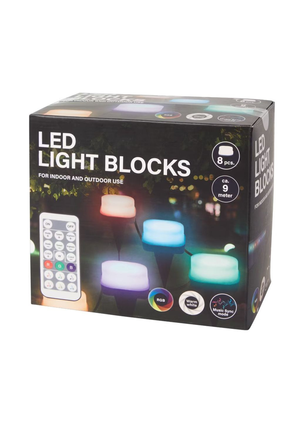 Світлодіодна вулична гірлянда з пультом та функцією звукової реакції комбінований Aldi (337512178)