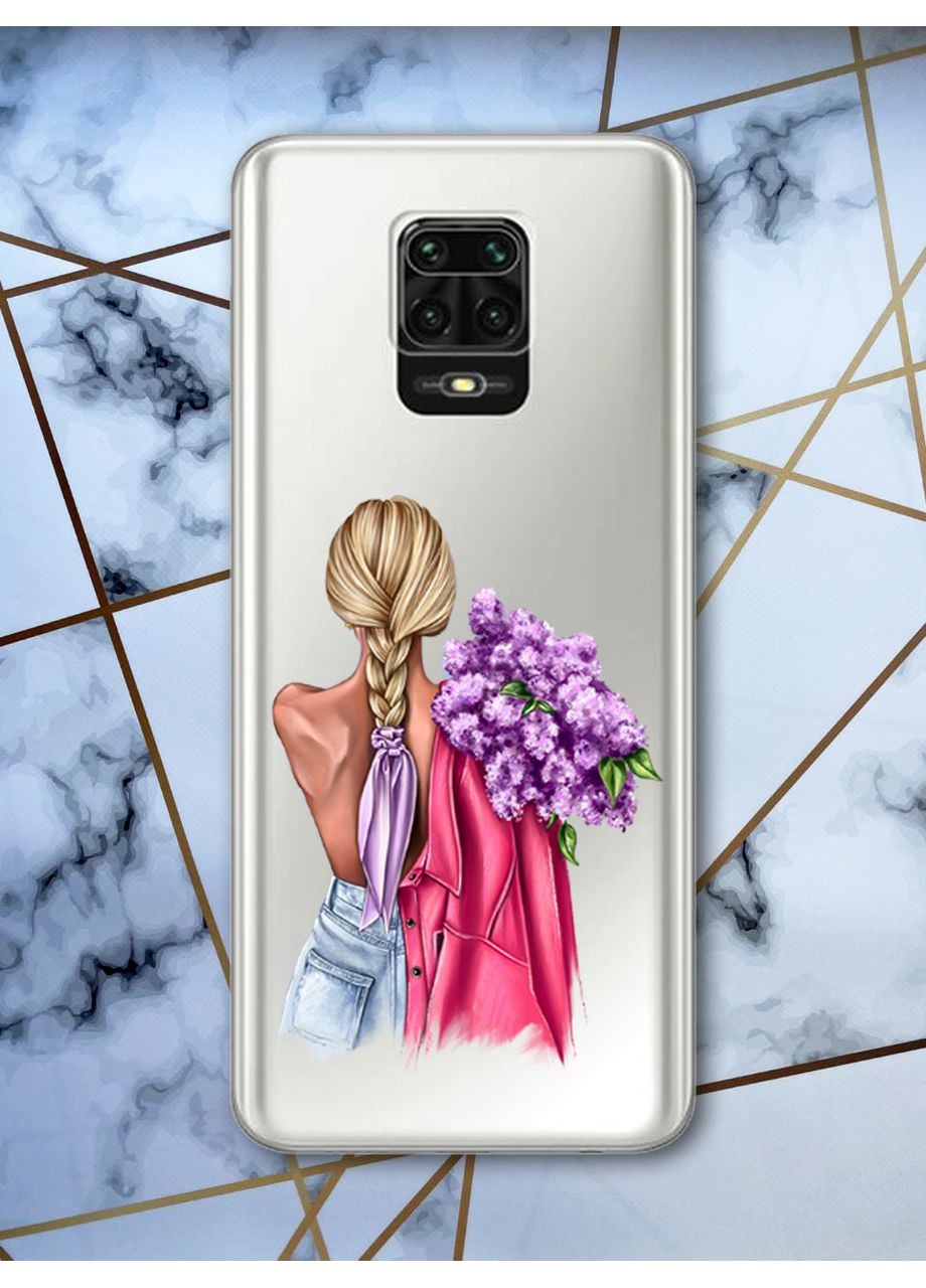 Чехол на Xiaomi Redmi Note 9 Pro / Note 9S / 9 Pro Max Девушка с сиренью (принт 7) Creative (359481765)