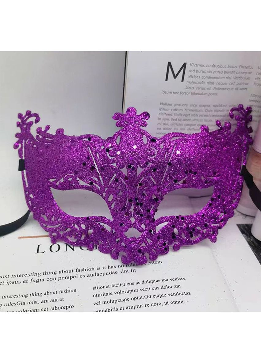 Маска для маскараду фіолетовий No Brand (363558843)