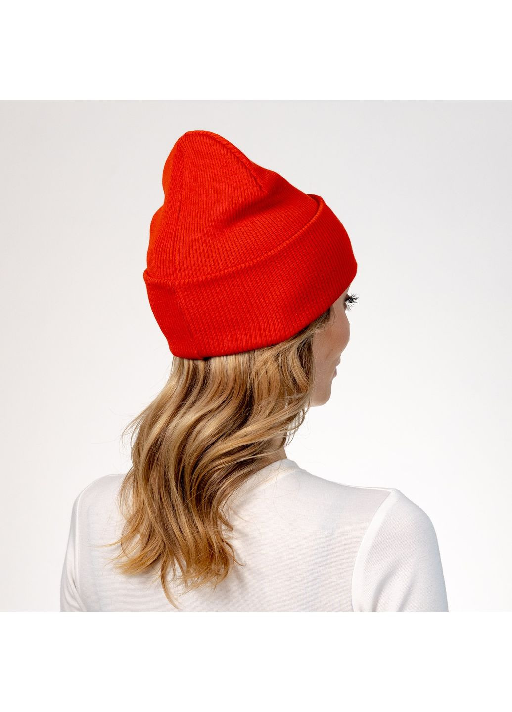 Шапка біні жіноча бавовна помаранчева ТЕОНА LuckyLOOK 573-505 (322790558)