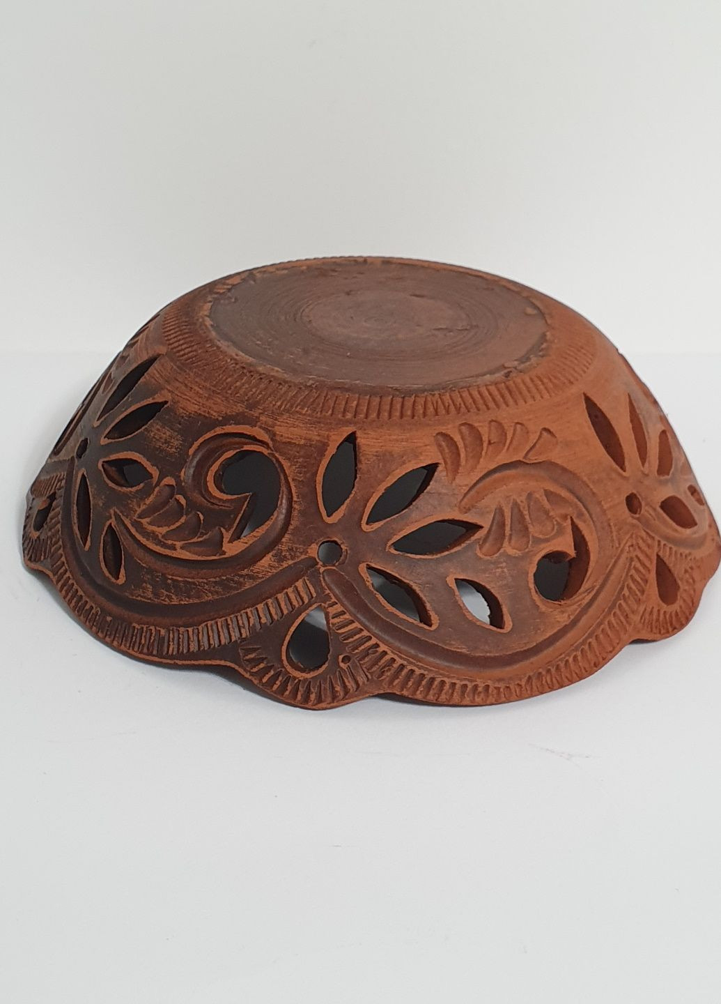 Цукерниця 16 см., з червоної глини No Brand (330028281)