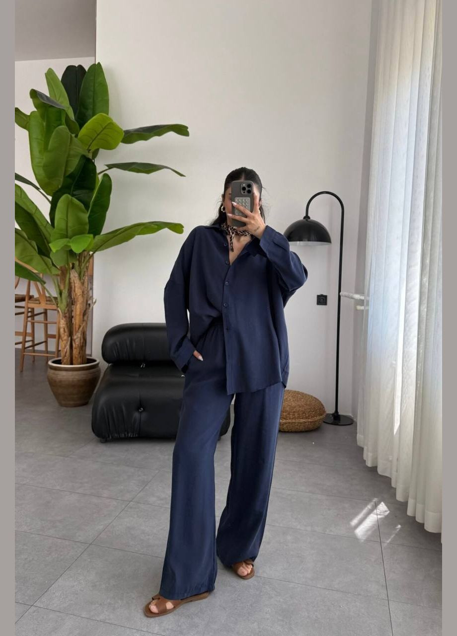 Женский темно-синий костюм No Brand (342718132)