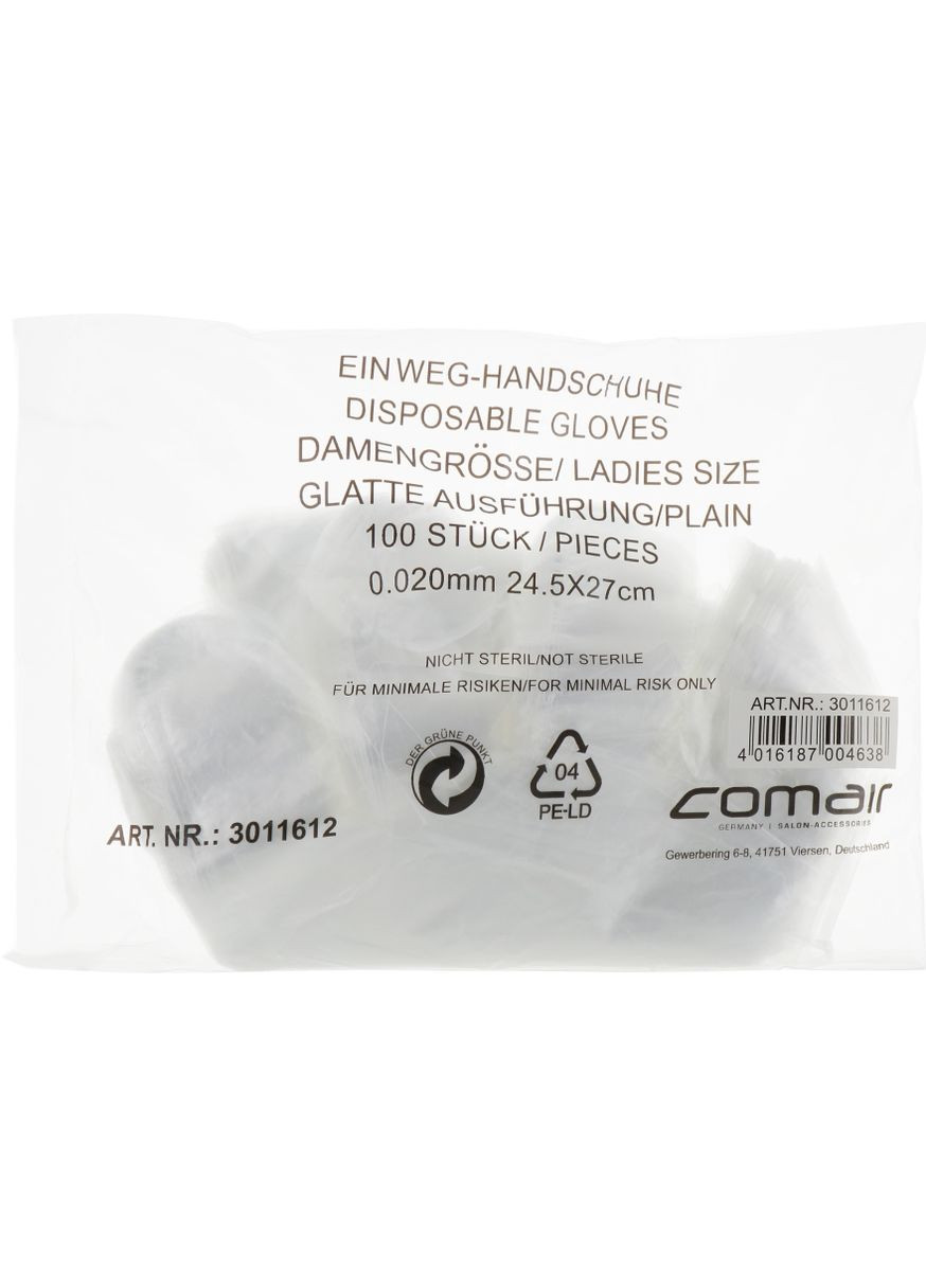 Одноразові рукавички, гладкі 100шт (227797-27547893) Comair (368638355)