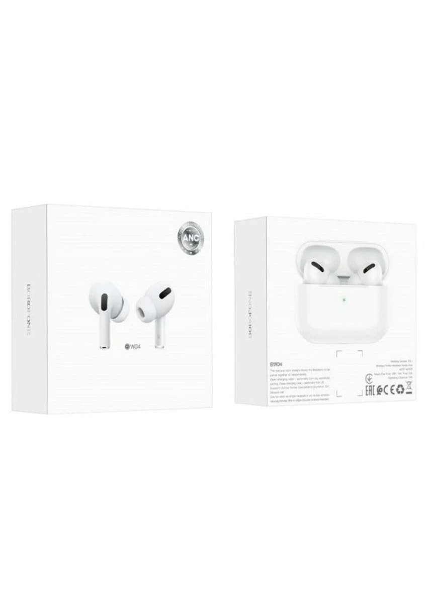 Беспроводные наушники Active noise cancelling true wireless BT headset White Borofone BW04 (333034873)