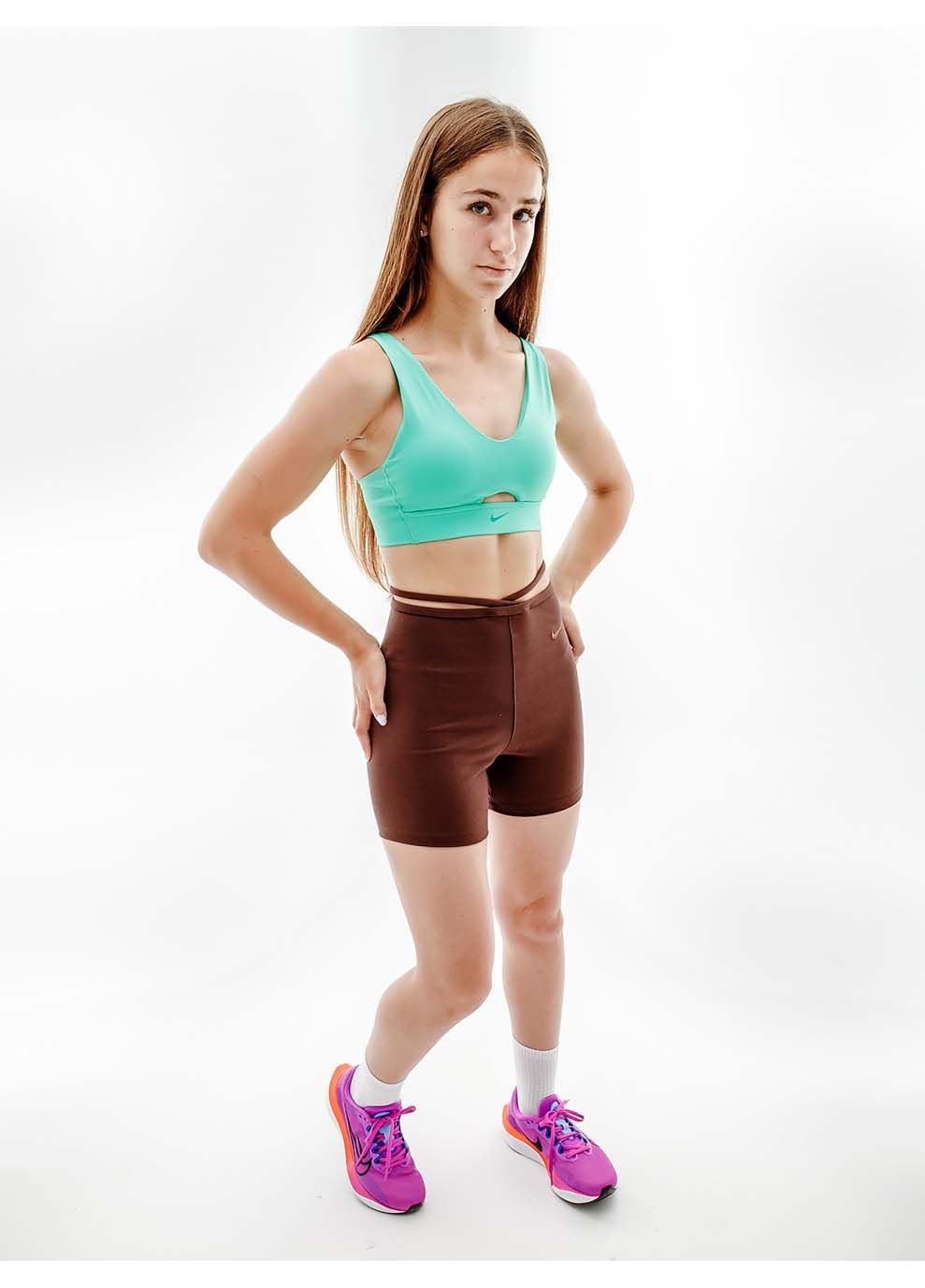 Жіночі Шорти W NSW EVRDY MOD HR BIKE SHORT Бордовий Nike (367596055)