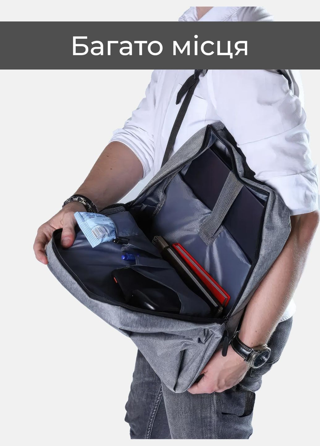 Мужской рюкзак с отделением для ноутбука 15 дюймов / женский вместительный городской рюкзак OnePro (278811240)