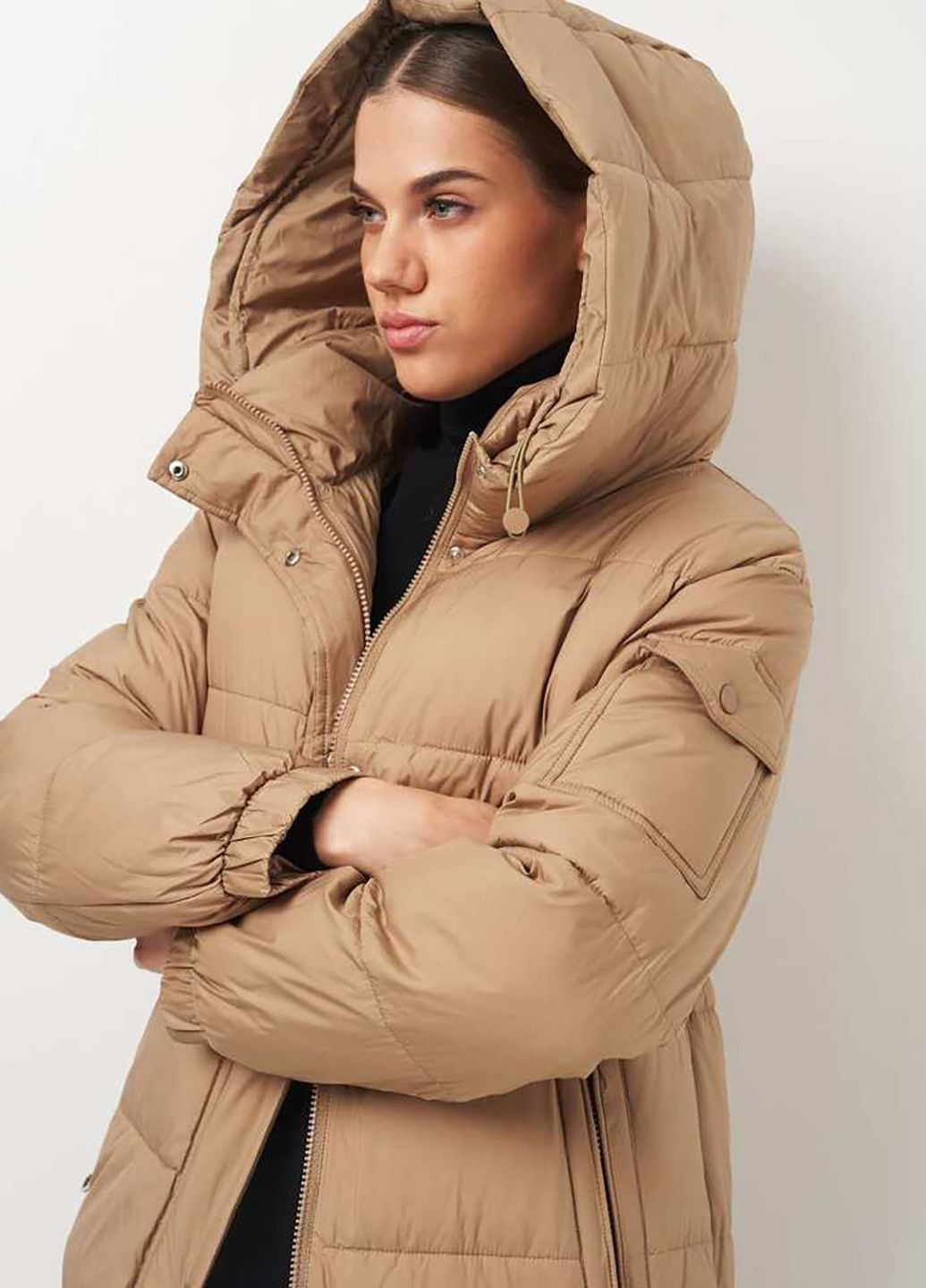 Світло-коричневе зимнє Пальто Lusskiri