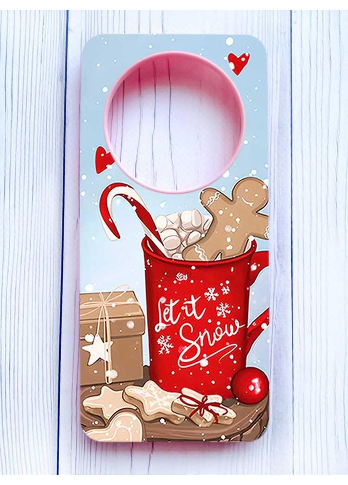 Матовий чохол з рожевими боками на Xiaomi Redmi 14C/Poco C75 Какао з пряниками (принт 191) Creative (362967692)