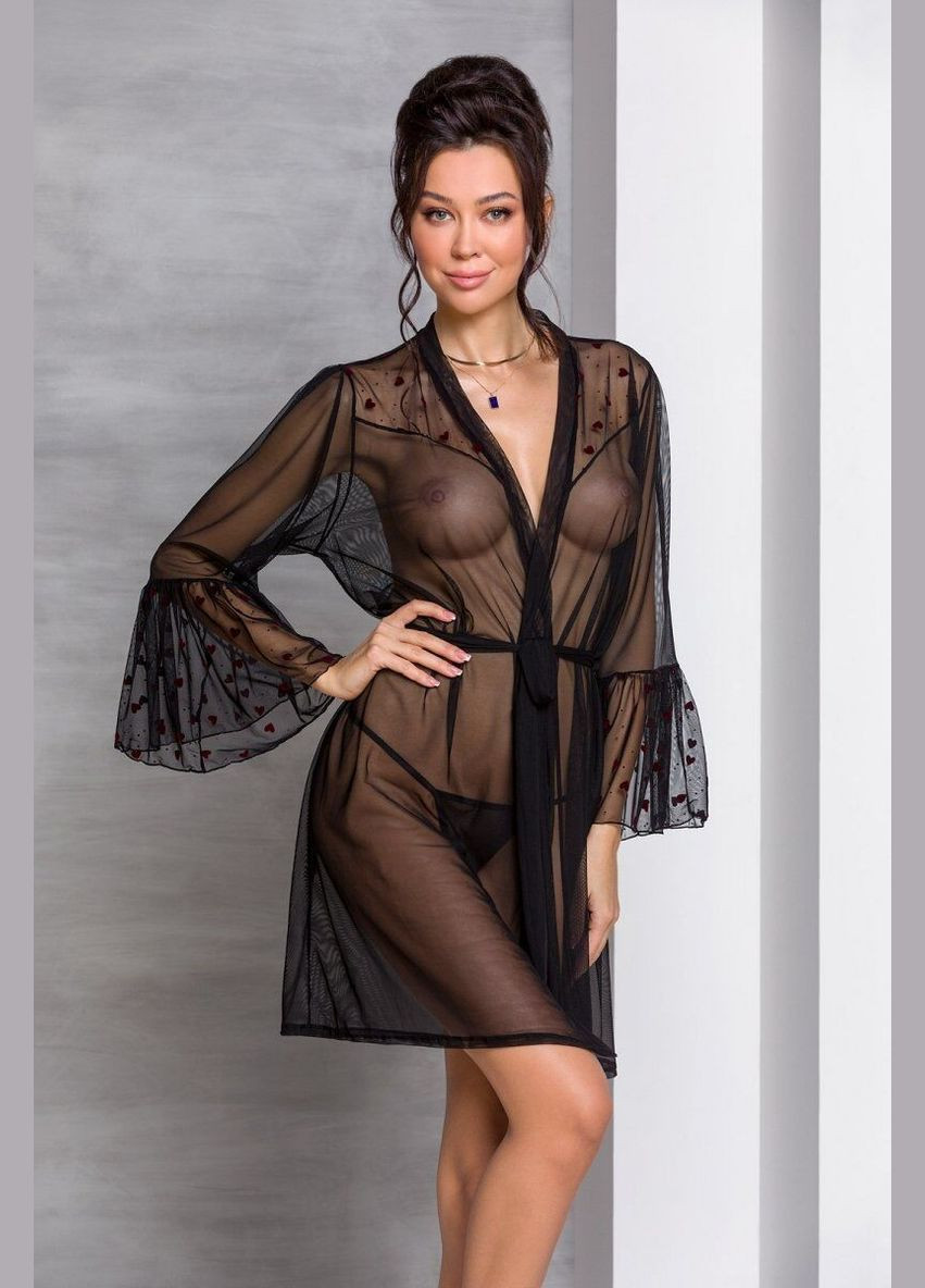 Воздушный пеньюар LOVELIA PEIGNOIR black S – M- Passion (297394262)
