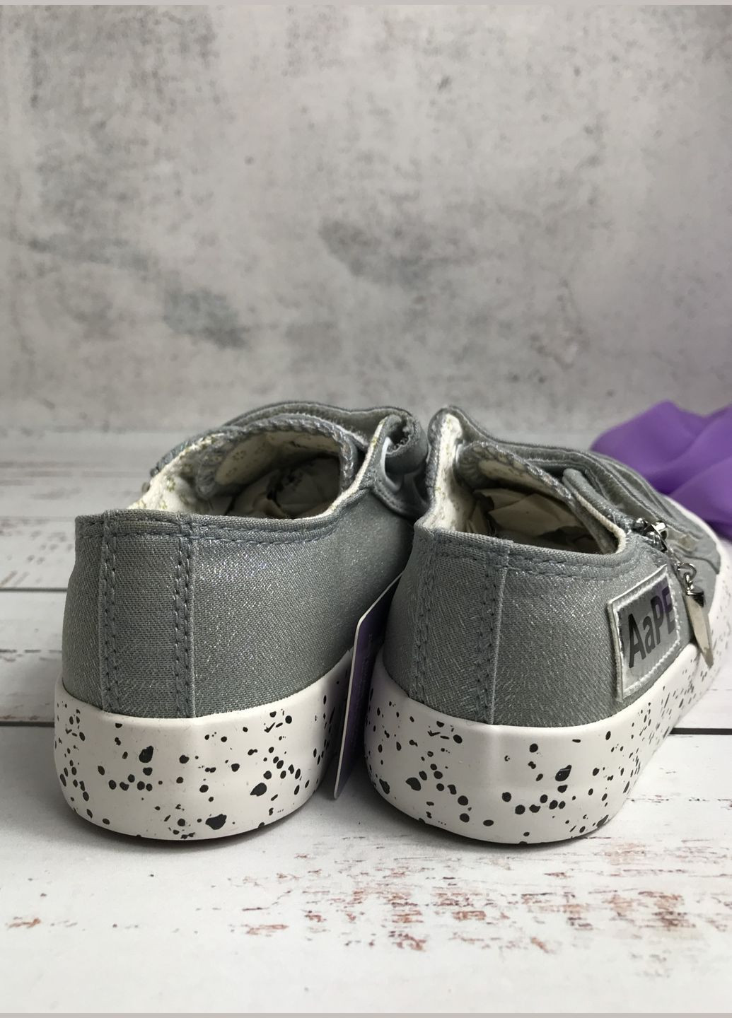 Сірі кеди дитячі для дівчинки сірий (668) Tom.M