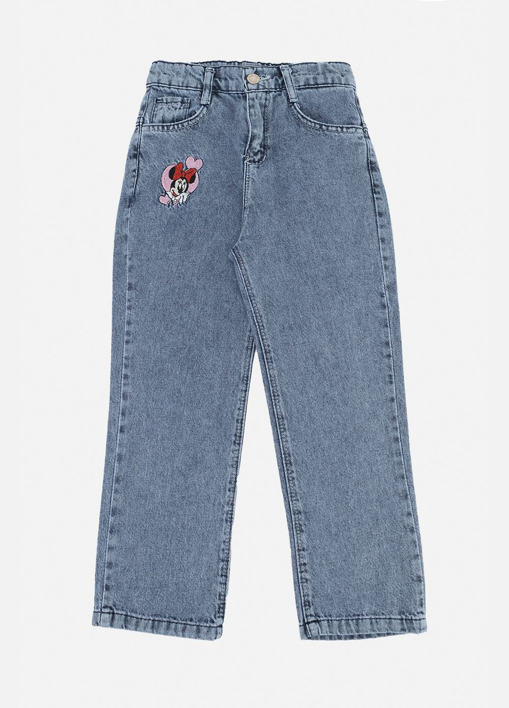 Джинси для дівчинки - regular колір блакитний ЦБ-00255628 Eleysa (299153745)