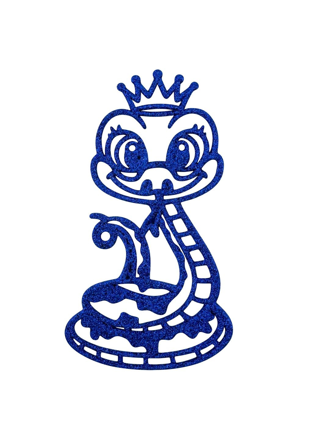 Новорічна підвіска Змійка 2Д 7х12см білий MIS LT (365628065)