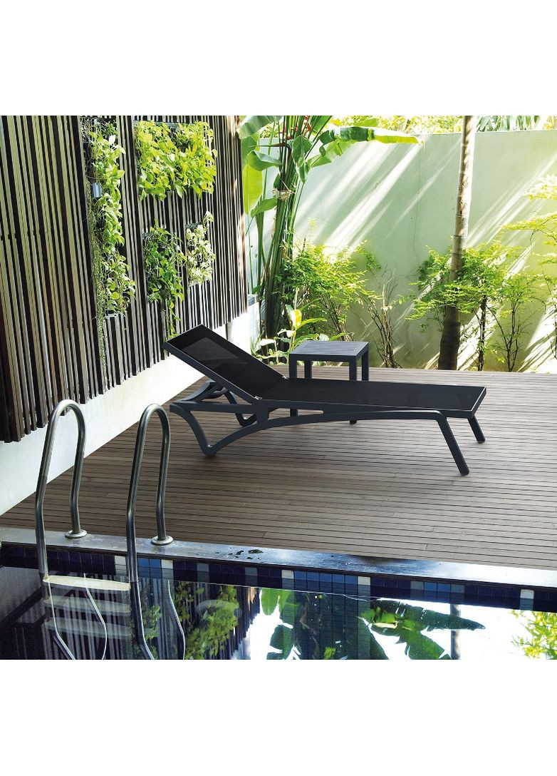 Стіл для шезлонгу Ocean Side Table Темно-сірий Siesta (372178863)