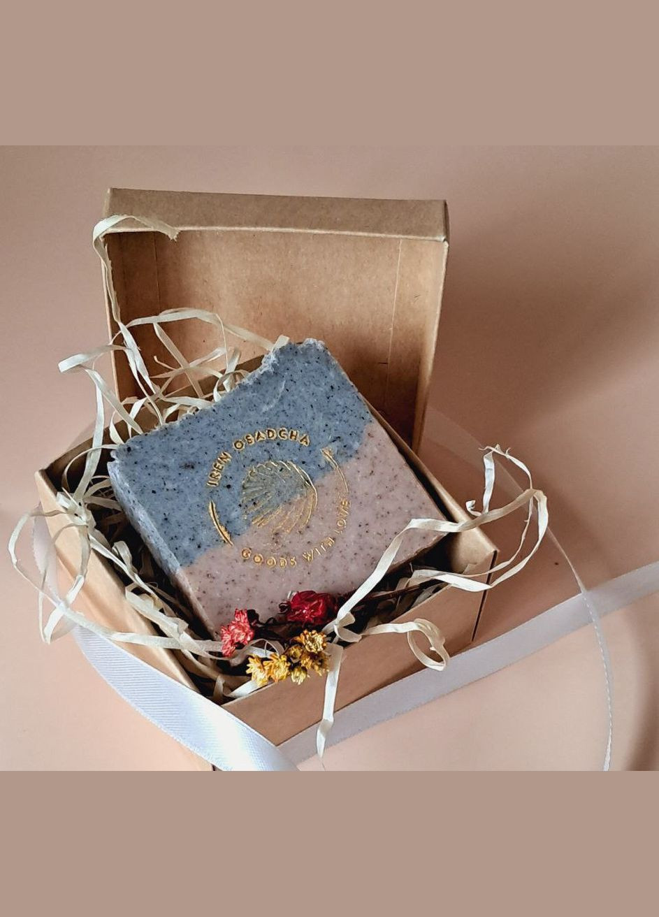 ЕКО мило: чорна і рожева глини з ароматом лемонграсу у подарунковій коробці BeautlyMaysternya (293246819)