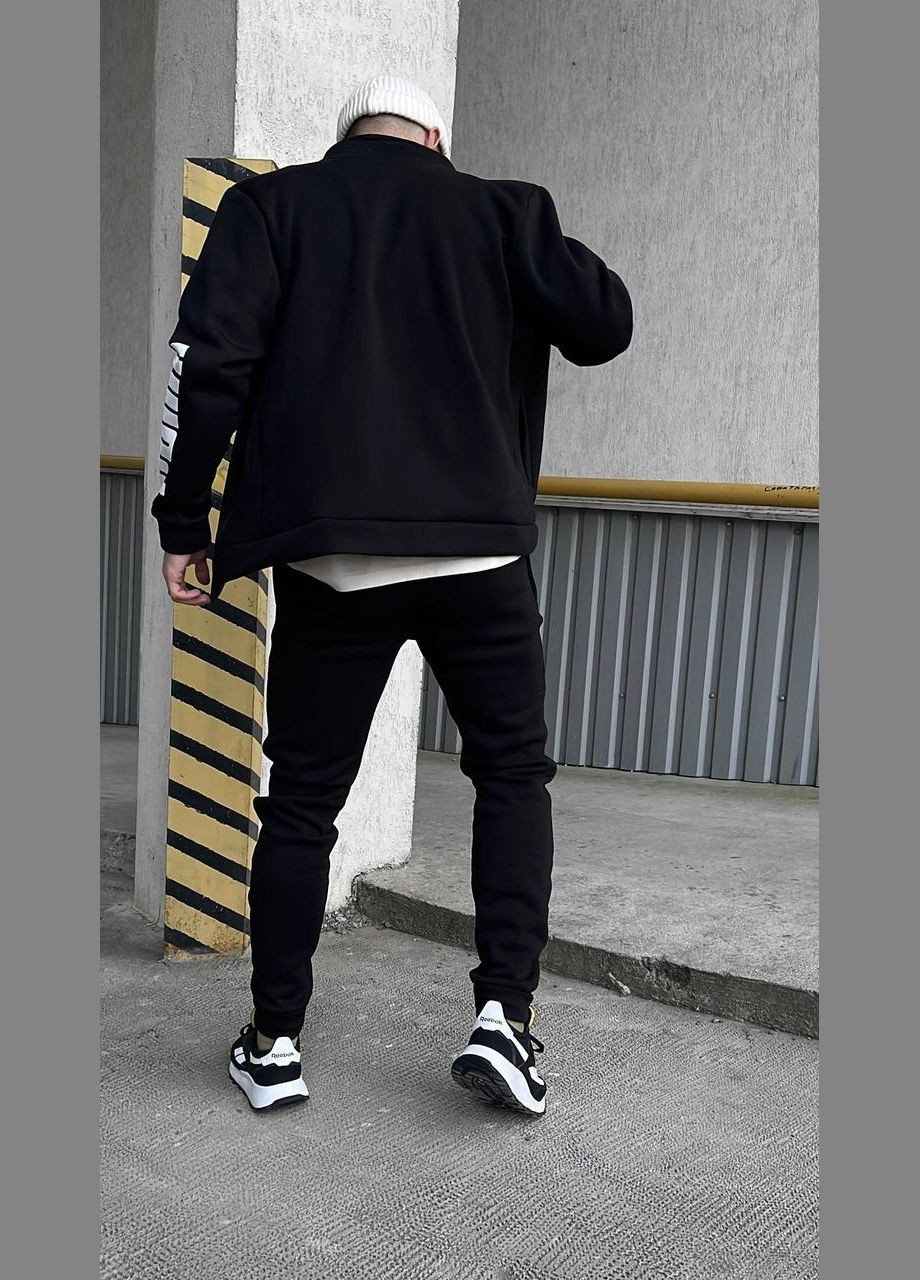 Чоловічий спортивний костюм чорний No Brand (367982280)