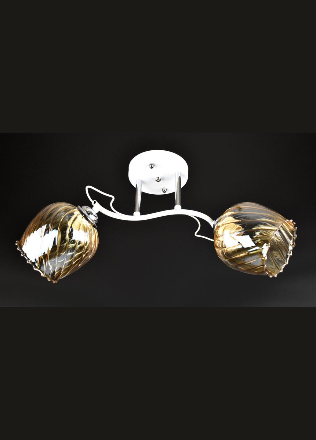 Люстра стельова на 2 лампочки 25824 Білий 25х19х50 см. Sunnysky (364753937)