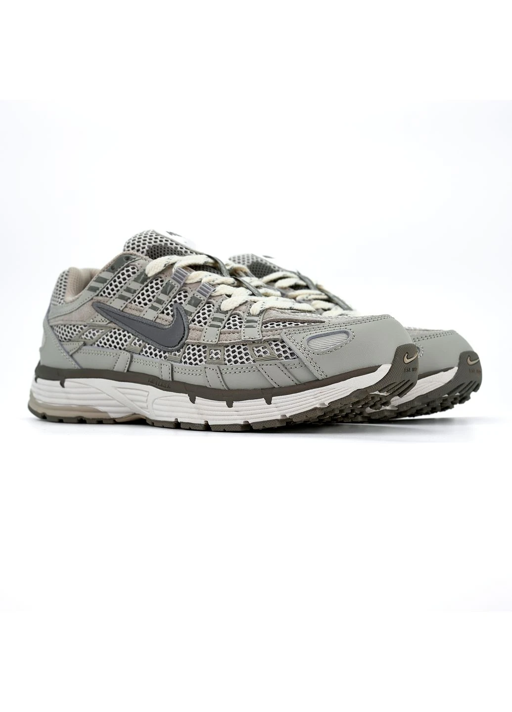 Серые летние кроссовки nike p-6000 grey найк п-6000 No Brand
