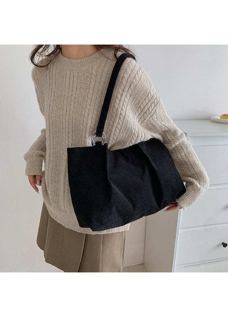 Женская вельветовая сумка шопер на плече повседневная городская и для путешествий RoyalBag P4-1555 (356181477)