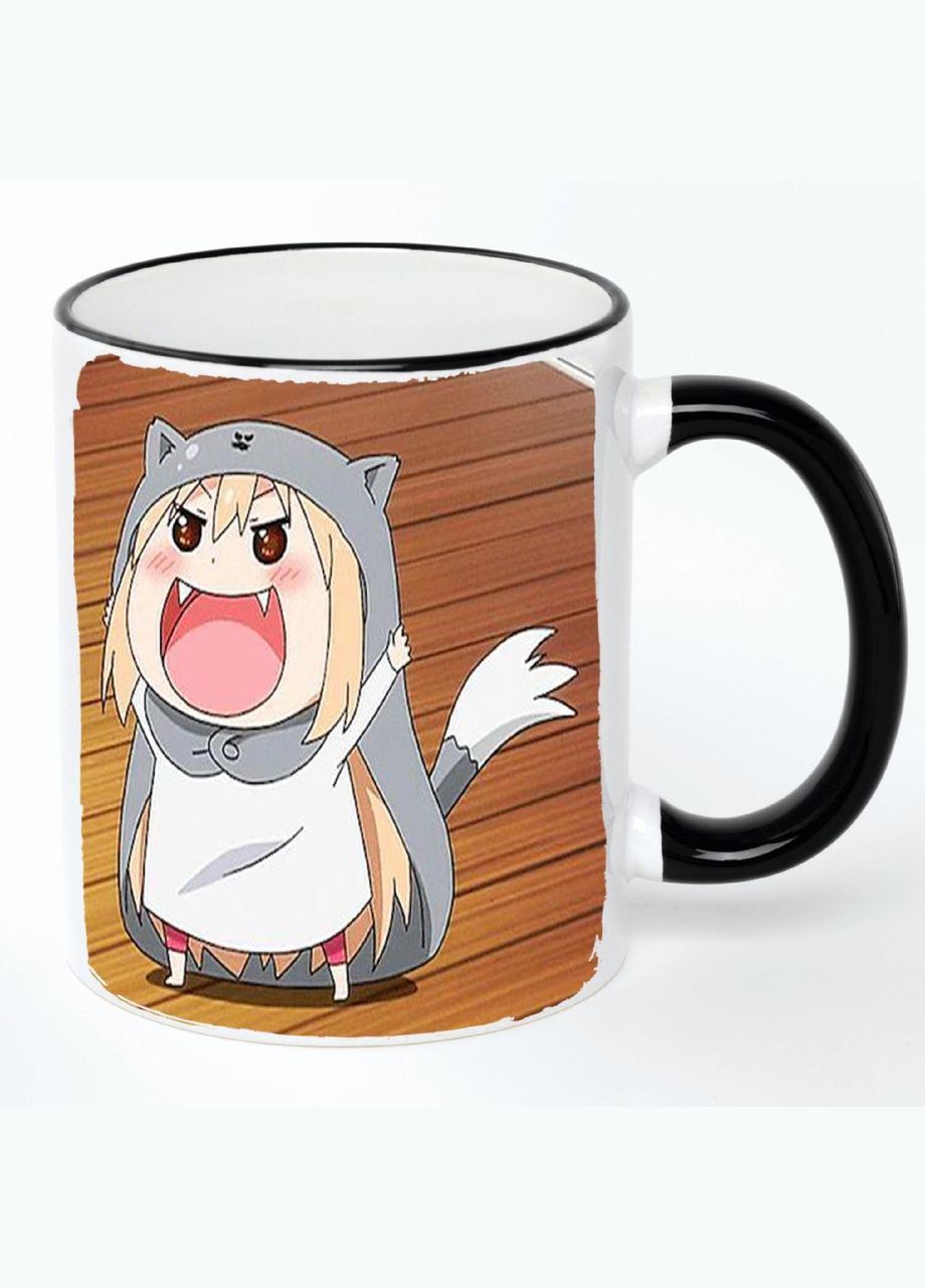 Чашка Дволика сестричка Умару Аніме #003 (кухоль, кружка) Біла з чорною ручкою 330 мл No Brand (322715331)