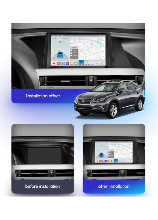 Штатная магнитола M7 Lexus RX270 RX350 RX450h AL10 III 3 (2008-2015) CarPlay QleD Mekede (363838912)