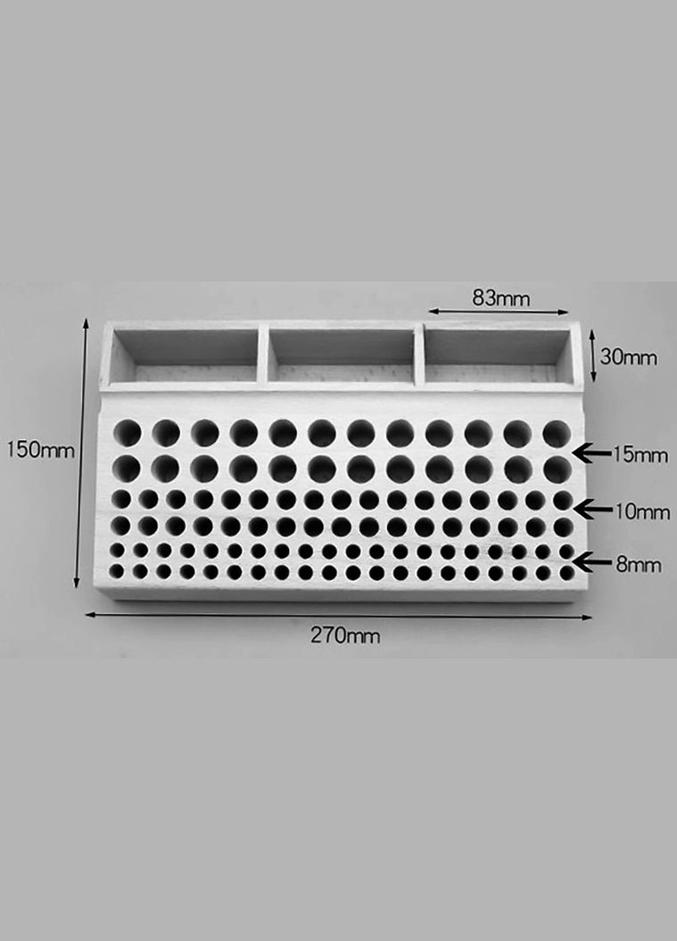 Органайзер для свердл з дерева Катикія бланже (СВР-002501) No Brand (328910347)
