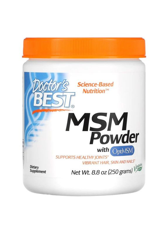 Препарат для суставов и связок MSM Powder with OptiMSM, 250 грамм Doctor's Best (324421110)