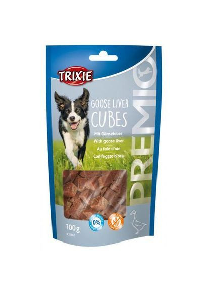Ласощі Premio Guse Liver Cubes для собак кубики з гусячою печінкою 100 г Trixie (349823039)