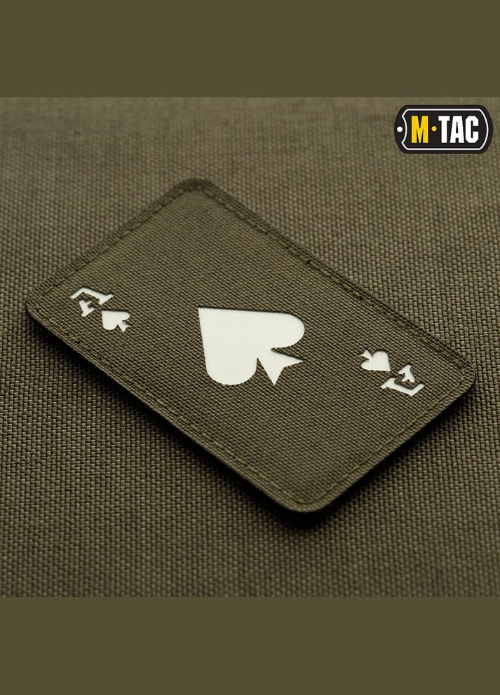 Нашивка Ace of Spades Laser Cut Ranger Green/GID M-TAC (315047460)