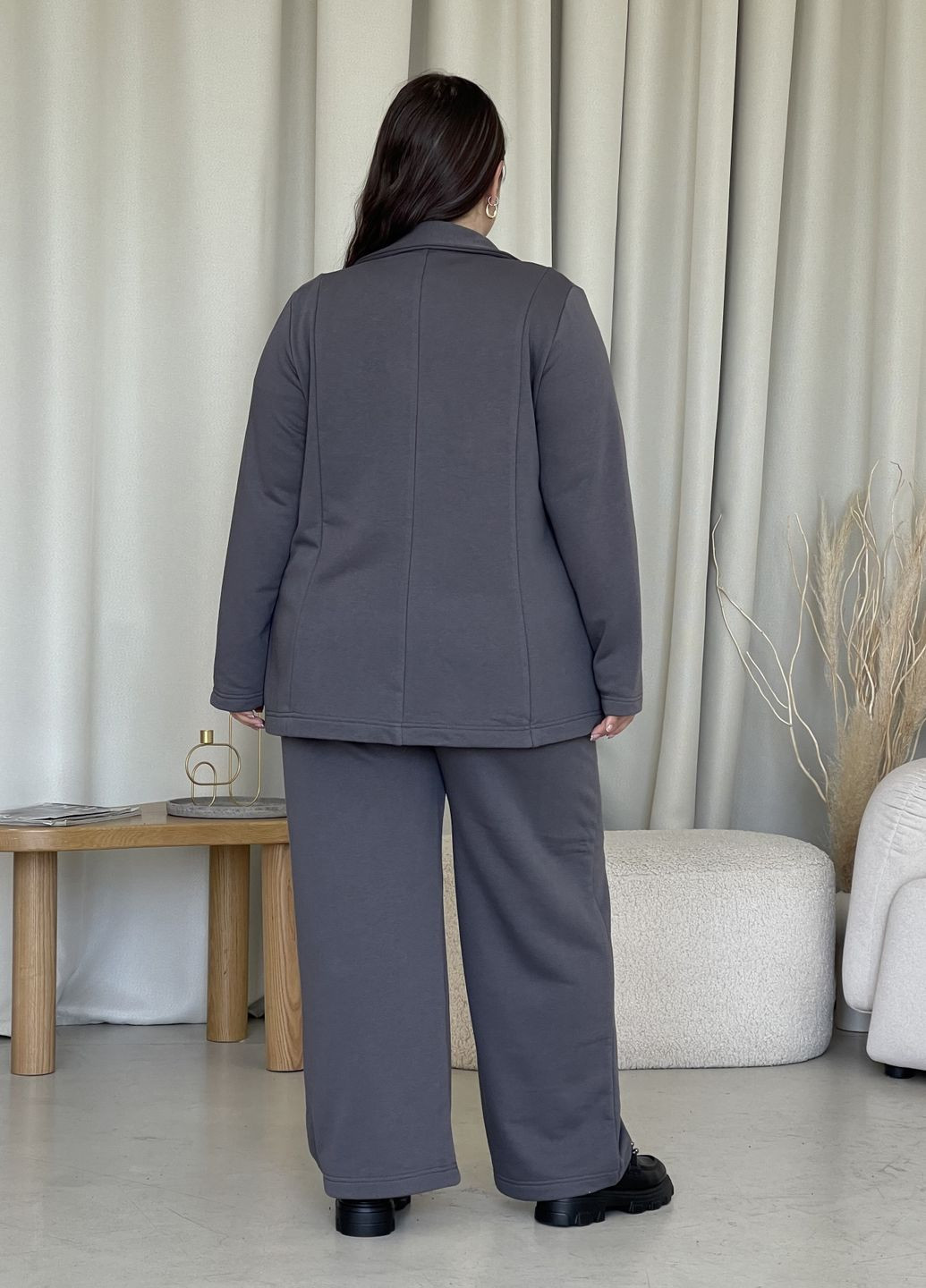 Женские трикотажные широкие штаны палаццо пояс на резинке Merlini Сімпоне (303988917)