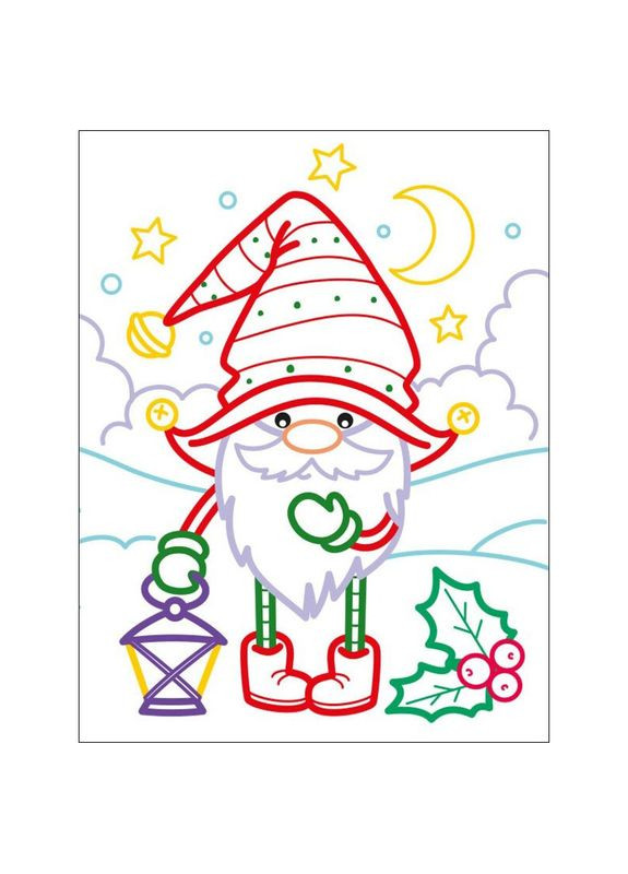 Дитячі кольорові розмальовки "Санта і друзі" 18712, 2-3 роки Ranok Creative (369444942)