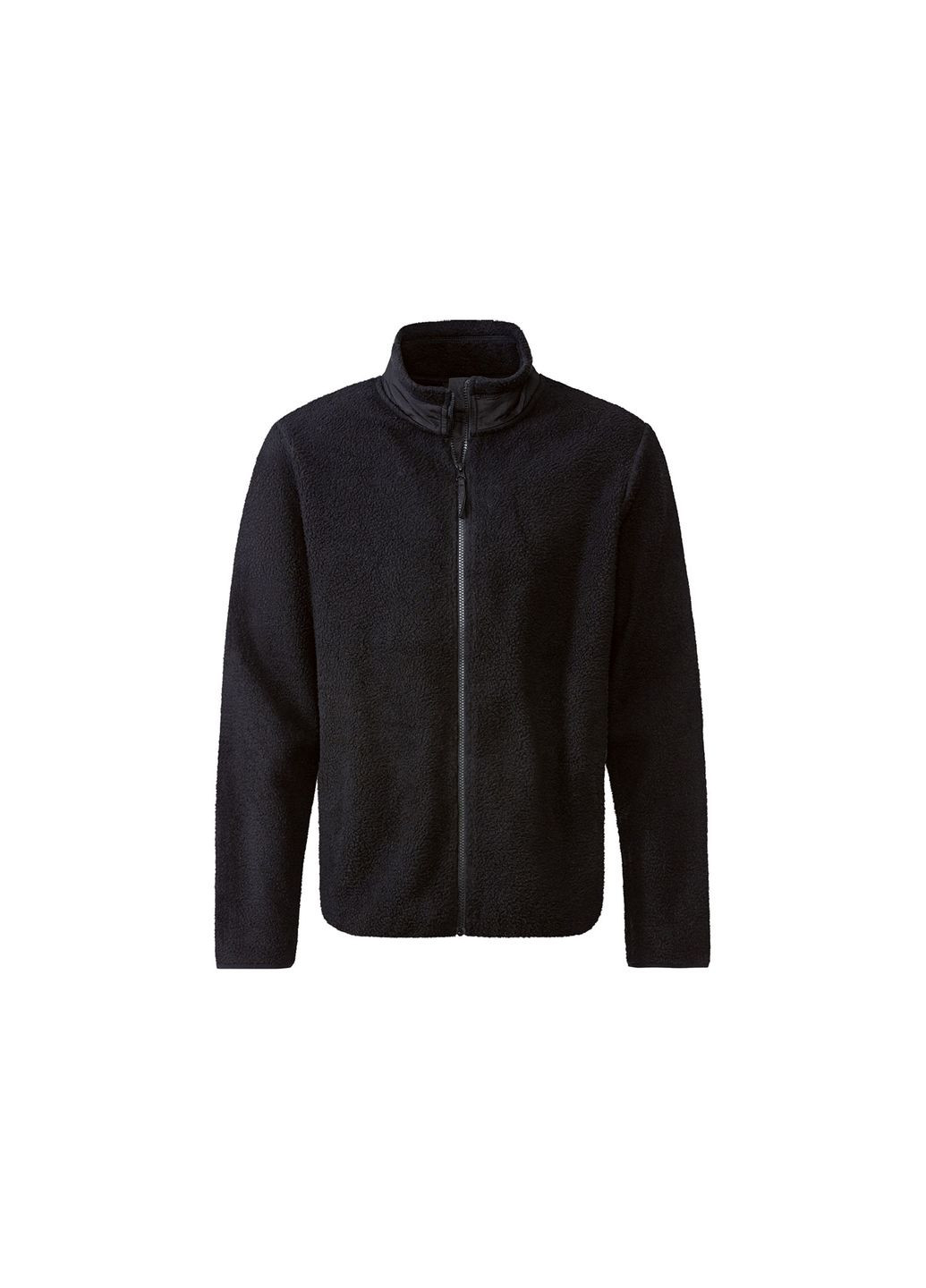 Чорна демісезонна куртка демісезонна зі штучної овчини для чоловіка 413076 чорний Livergy