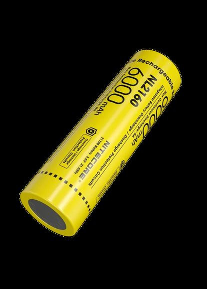 Акумулятор 21700 NL2160 6000mAh Li-Ion (Жовтий) Nitecore (336381051)
