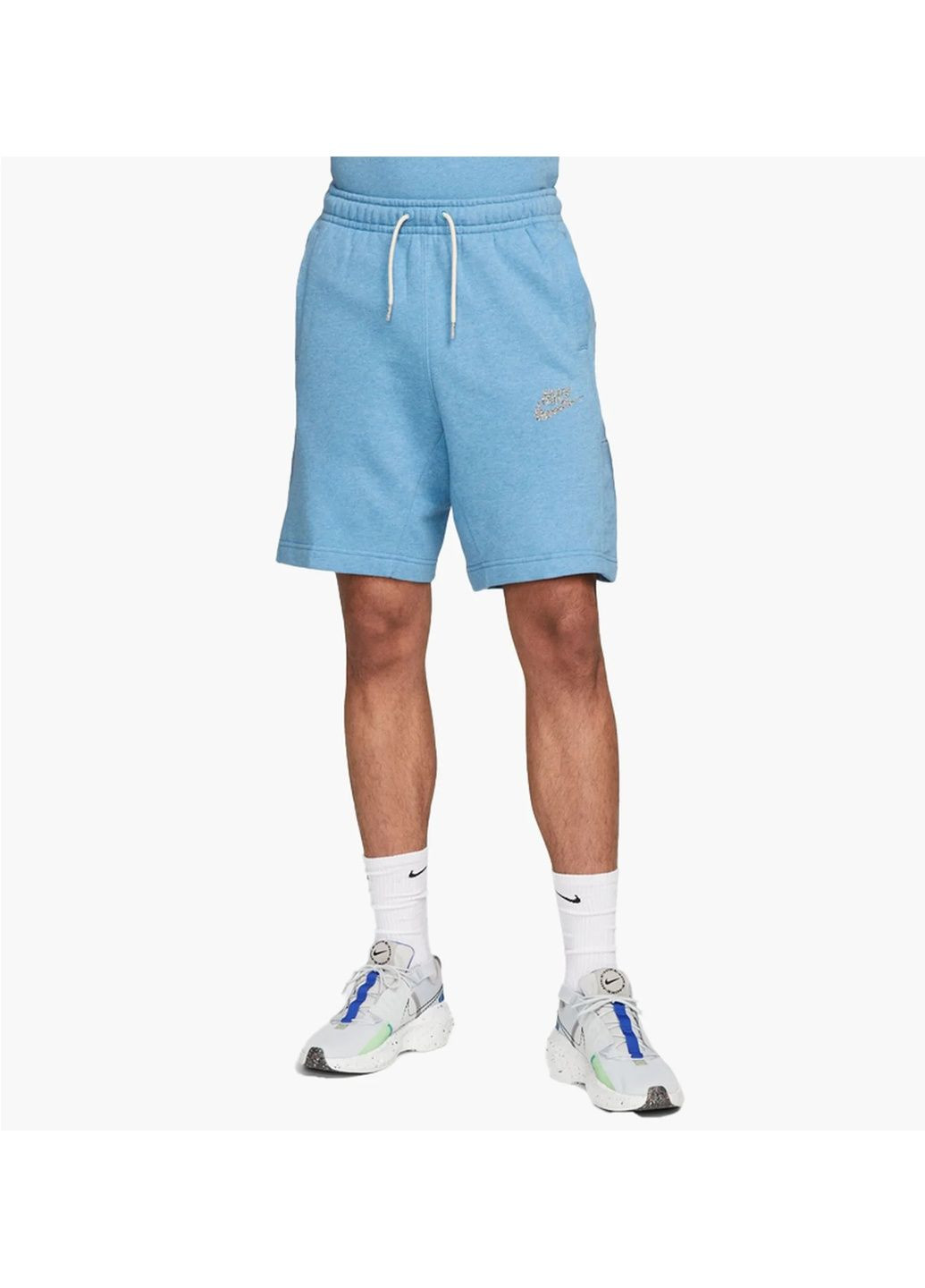 Шорты мужские Sportswear Revival Fleece Short Light Blue Nike (366038977)