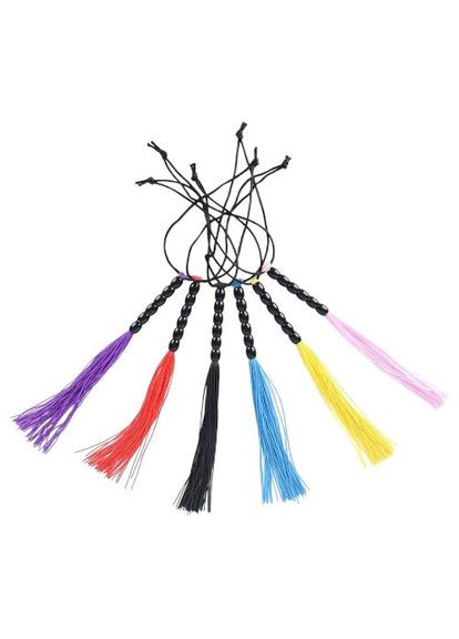 Міні чорний флогер з жовтим DS Fetish No Brand (314706997)