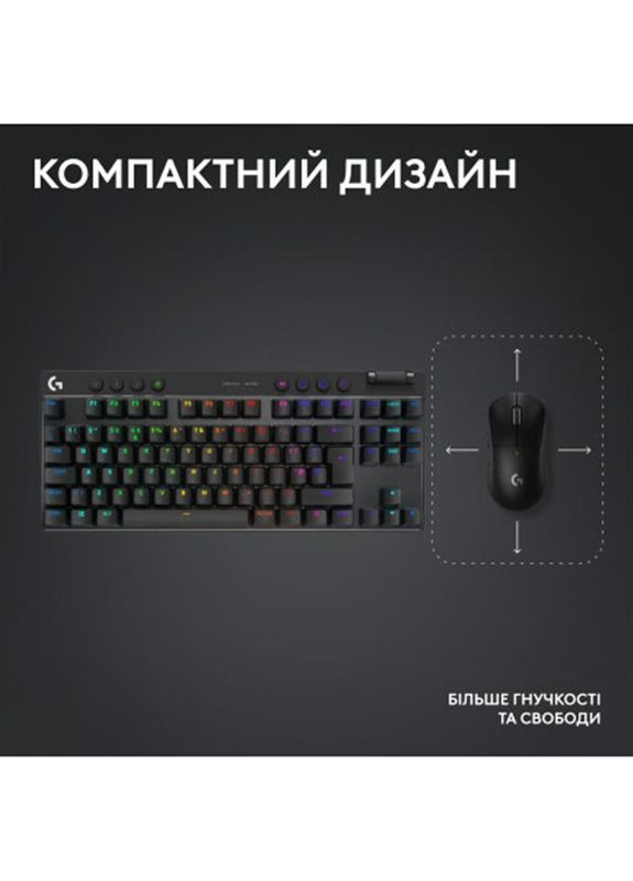Клавиатура G PRO X TKL Lightspeed Black Tactile (920-012136) Logitech (347586117)