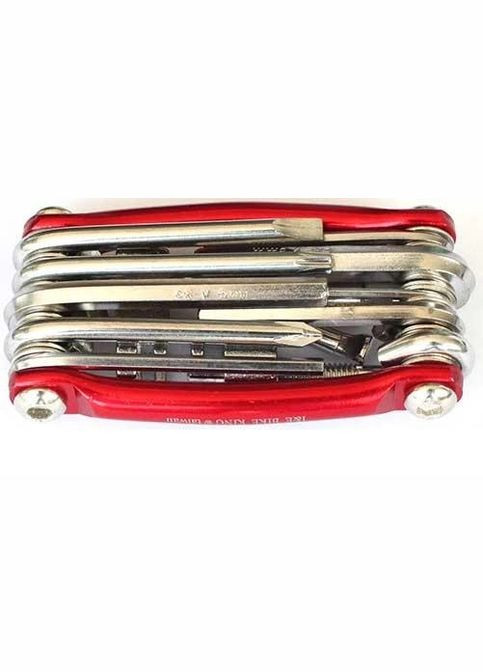 Ключ велосипедний мультитул 11 пр Червоний (050543) Xiamen (341534010)