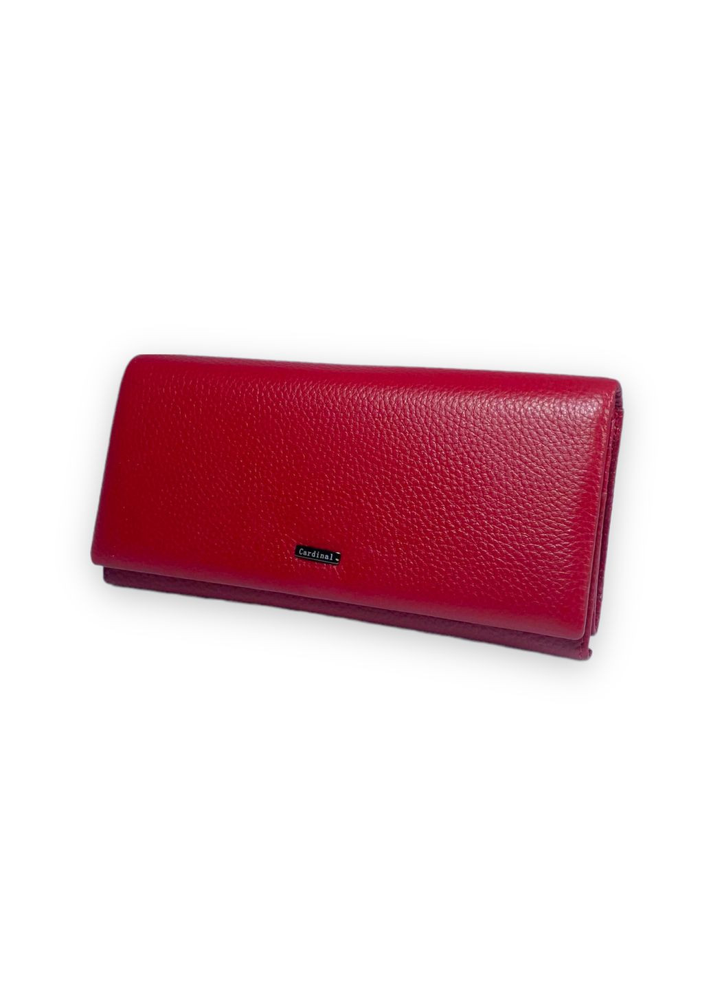 Жіночий гаманець натуральна шкіра 3 відділи для купюр 14 для карт розмір: 18*10*3 см червоний Cardinal (266911743)