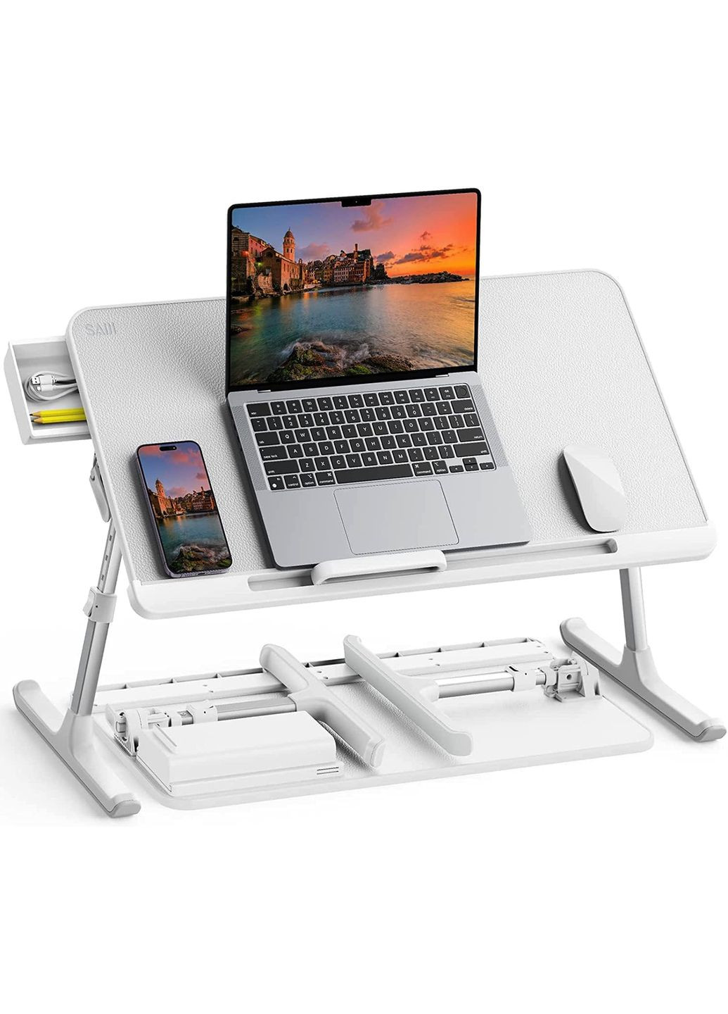 Столик для ноутбука K7-M з органайзером та упором 17” (600 x 330 мм), Laptop Table, Gray VHG (334305029)