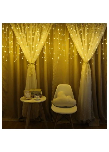 Гірлянда Бахрома 3 м x 0.6 м 100 Led IP20 теплий колір USB (CW-GF-100L36UWW) Colorway Бахрома 3 м x 0.6 м 100 Led IP20 теплий колір USB (400305213)