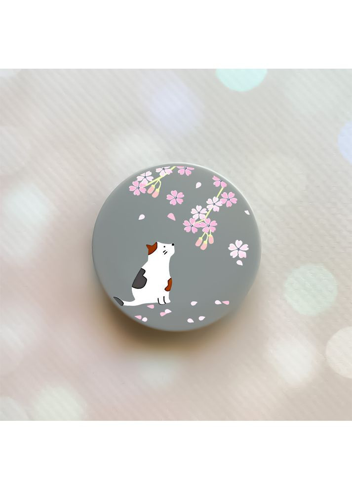 Держатель для смартфона / планшета попсокет Popsocket:: Котик и сакура (принт 283) Creative (360673651)