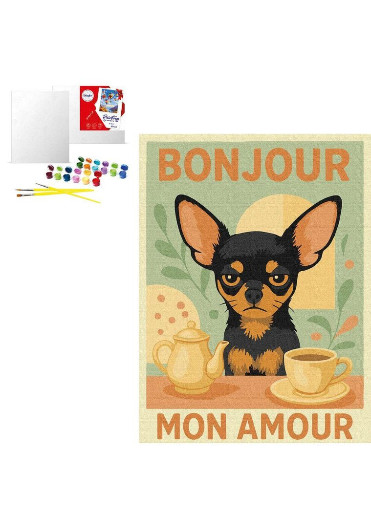 Постер "Ранок з чіхуахуа", 30x40 см (KHO6808) Ідейка (368029632)