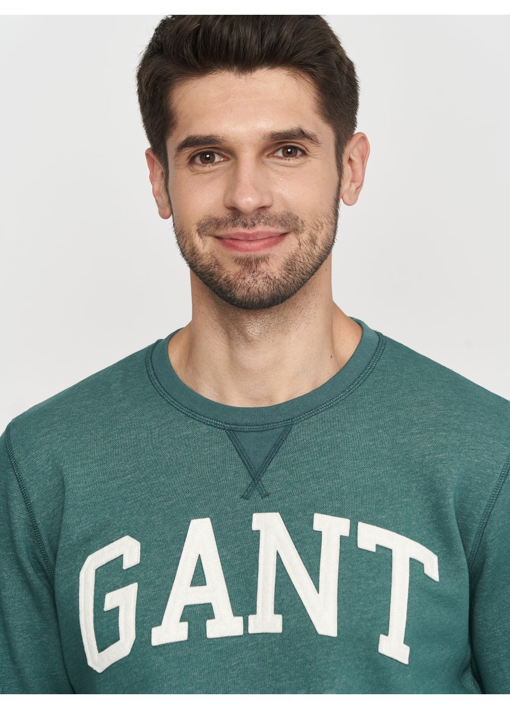 Зеленый свитшот 2046035-339 june bug green Gant (364489495)