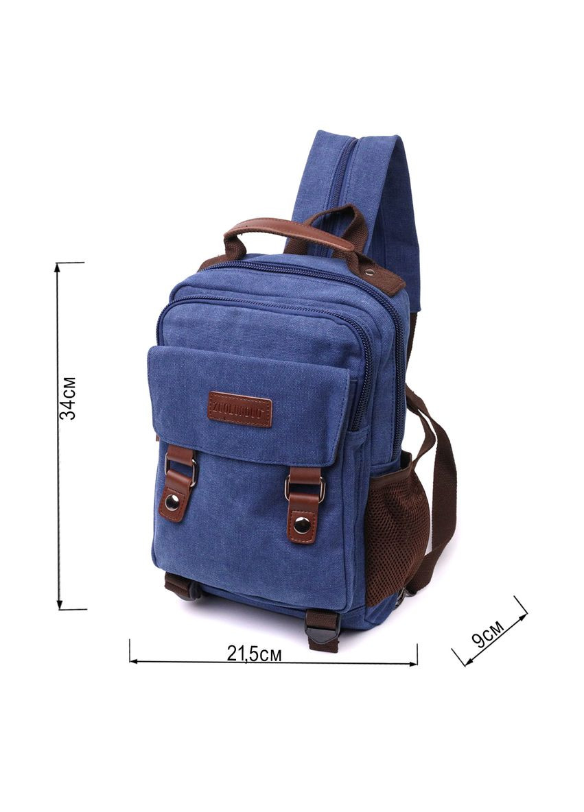 Многофункциональный текстильный рюкзак с отделением для планшета с уплотненной спинкой синий (sku_22169) No Brand (329860339)