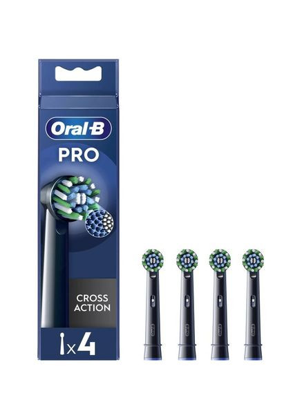 Змінні насадки Pro Cross Action 4 шт Black (8006540847671) Oral-B (307437768)