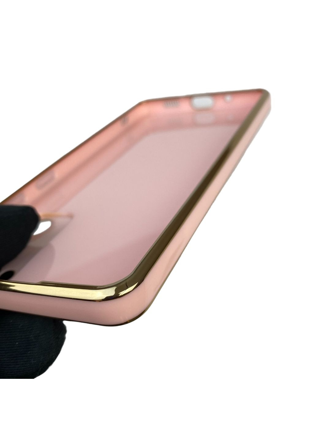 Чохол для Galaxy S20 FE (SM-G780G) з кільцем MagSafe із золотою окантовкою на самсунг с20 фе пудровий gs1 Samsung (366235930)