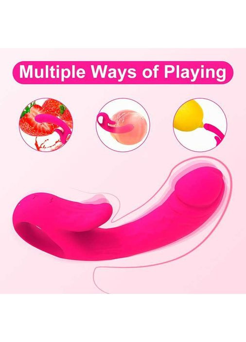 Подвійний вібратор з підігрівом для точки G та клітора We Love (10 режимів вібрації) K000998 No Brand (366888285)